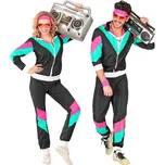 Retro šusťáková souprava 80's černo zelená Velikost: XXXL