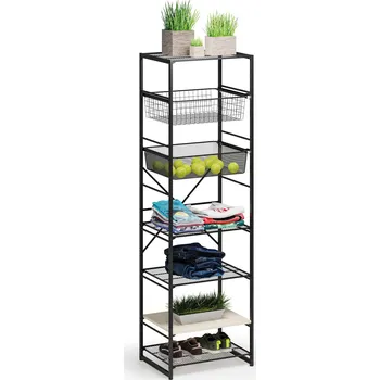 Šatní skříň B2B Partner Otevřená šatní sestava TYP II, 600 x 460 x 2020 mm, černá