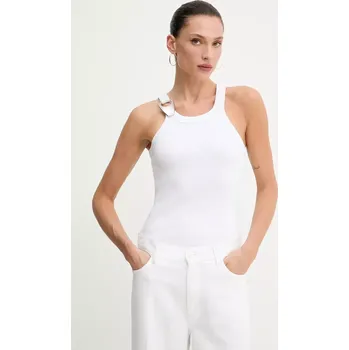 Top Pinko REIMAGINE by Patrick Mcdowell bílá barva, 105082 A2JK 105082.A2JK 00A, vel. M