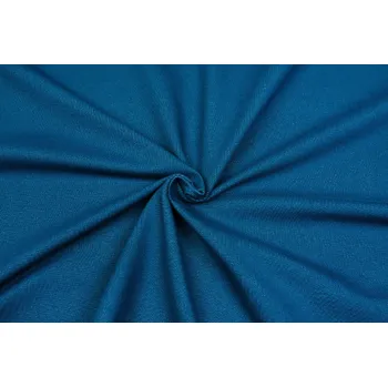 Bavlněný úplet vysokogramážní jeans petrolej