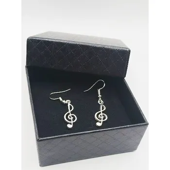 Náušnice houslový klíč v dárkové krabičce