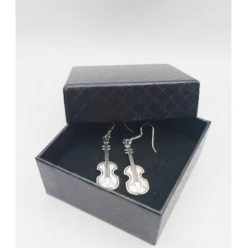 Náušnice housle v dárkové krabičce
