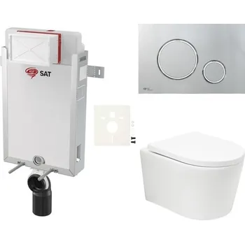 Klozet Závěsný wc set k zazdění SAT BREVIS SIKOSZBRTOR71