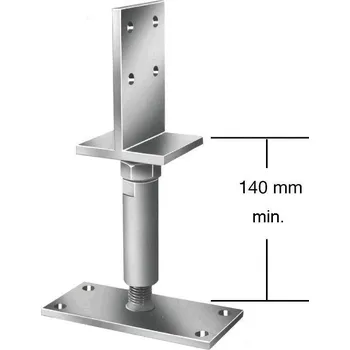 Tesařské kování TESAŘSKÉ KOVÁNÍ Botka podpěrná Výš.nastav.k zadlab.150x80x70
