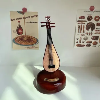 Hrací strojek Retro gramofonová hudební skříňka mini | hudební dekorace, stolní ozdoba - Styl 2