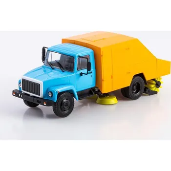autíčko MODIMIO PUM 1 GAZ 3307 Mechanický stěrač 1:43 - časopis s modelem Legendární náklaďáky SSSR #101 PUM 1 Mechanický stěrač - MODIMIO - kovový model