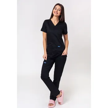 Dámský overall Lékařská dámská souprava Cherokee Revolution (halena Soft, kalhoty Cargo) černá