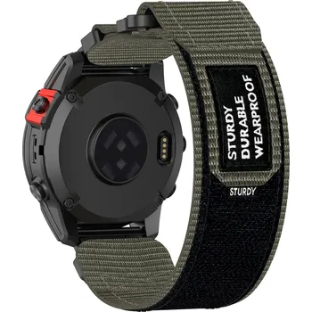 4wrist Velcro řemínek pro Garmin 26 mm - Grey + 2 měsíce na vrácení zboží