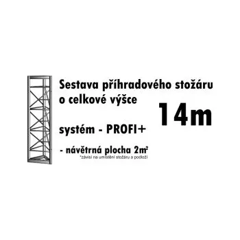 Anténní držák Sestava příhradového stožáru 14m SPS14MPPL