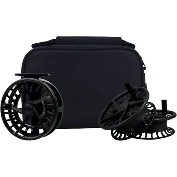 Rybářský naviják Muškařský naviják Waterworks Lamson Liquid S HD -5+ 3-Pack Black