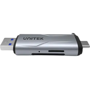 Čtečka paměťových karet Unitek Čtečka karet SD/microSD USB-A 5Gbps/USB-C
