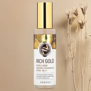 Make-up ENOUGH - Rich Gold Double Wear Radiance Foundation SPF 50+ PA+++ 13 - Prémiový, rozjasňující make-up se zlatými částečkami - 100 ml