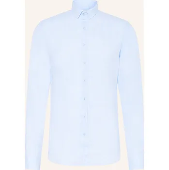 q1 Manufaktur Pánská Košile Extra Slim Fit Ze Lnu, tmavě...