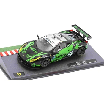 autíčko Altaya Ferrari 458 Italia #03 24h Daytona 2012 1:43 - časopis s modelem Ferrari 458 Italia - kovový model auta