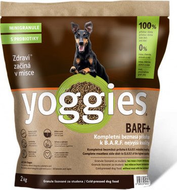 Yoggies BARF+ MINI příloha k syrovému masu, granule lisované za studena s probiotiky 2 kg