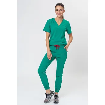 Dámský overall Lékařská souprava Sunrise Uniforms Premium (halena Joy, kalhoty Chill) zelená