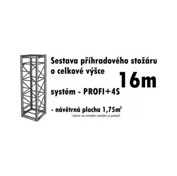 Anténní držák Sestava příhradového stožáru 16m SPS16MPPL4S