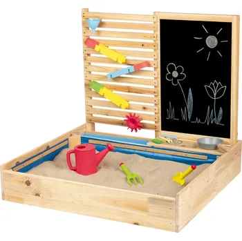 Pískoviště Playtive Pískoviště s vodní stěnou + plachta 80 x 75 x 73 cm