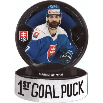 Sběratelská karetní hra 2024 SportZoo Hokejové Slovensko MARIO GRMAN 1st Goal Puck