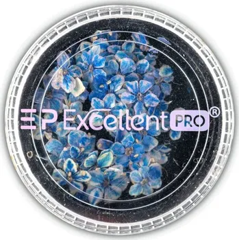 Sušený květ na zdobení nehtů modro-krémová 50 ks 006