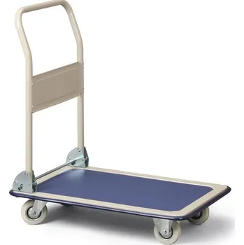 Plošinový vozík Plošinový vozík se sklopným madlem (nešpinivá kola), do 250 kg