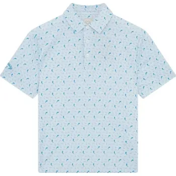 Chlapecké tričko Callaway Dolphin Print dětské polo, bright white dětské, M