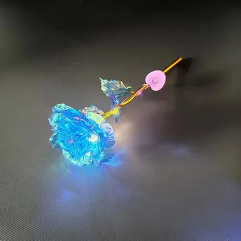 umělá květina Svítící růže | umělá květina, dekorace 2 ks - Styl3