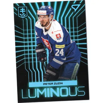 Sběratelská karetní hra 2024 SportZoo Hokejové Slovensko PETER ZUZIN Luminous Blue