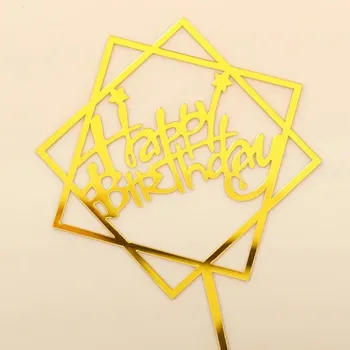 Party dekorace Cake topper pro oslavu narozenin | dortová dekorace, party dekorace 10 ks - Styl 3