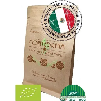 Káva COFFEEDREAM | Káva MEXIKO ALTURA ORGANIC - 100g / třívrstvý sáček se zipem / Jemné mletí - český turek Káva Mexico A10