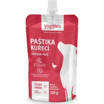 Pamlsek pro psa 120 g Yoggies paštika - kuřecí maso