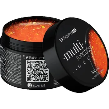 Lak na nehty Multifunkční stavební gél s částečkami Topaz 15g