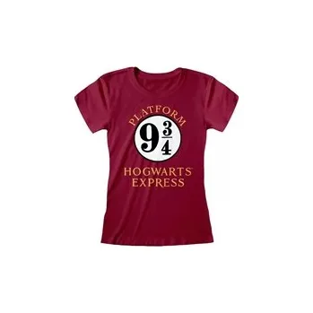 Pánské tričko Dámské tričko Harry Potter: Hogwarts Express - vlak do Bradavic (M) červené bavlna