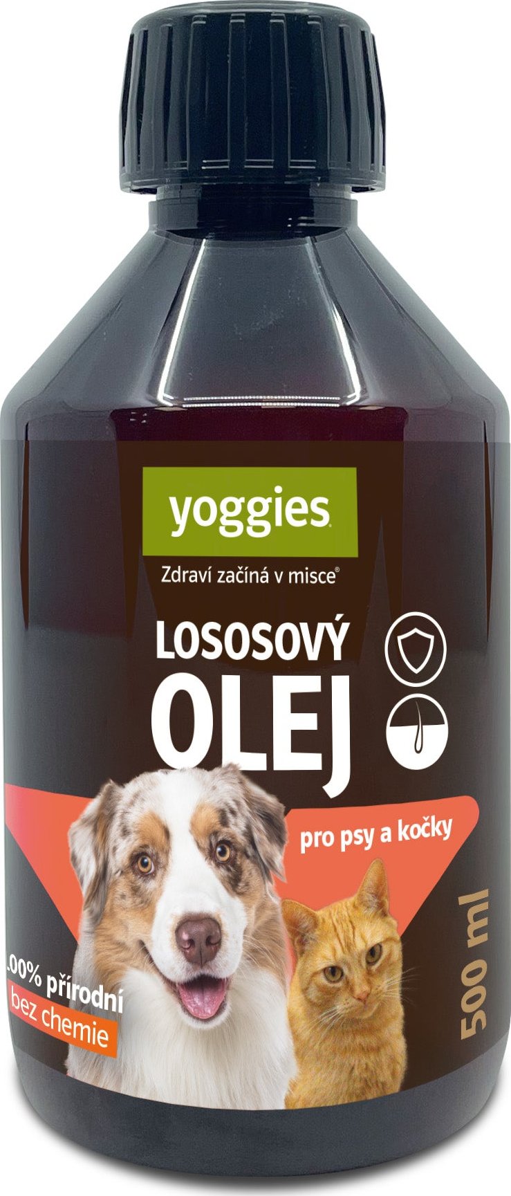 Yoggies Lososový olej pro psy a kočky 500 ml