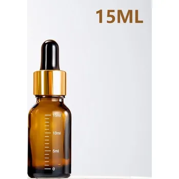 Vůně do bytu Skleněná lahvička s kapátkem a měrkou na esence a oleje | lahvička, kapátková lahvička - 15 ml