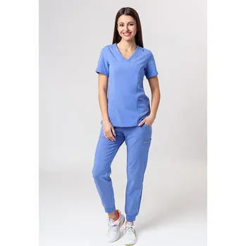 Dámský overall Lékařská dámská souprava Maevn Momentum (halena Asymetric, kalhoty jogger) klasicky modrá