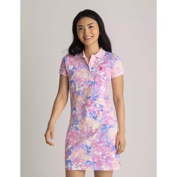 Dámské šaty U.S. Polo Assn. dámské šaty WATER růžové L