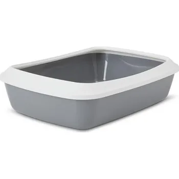 WC s okrajem Iriz, šedá Savic 42x31,5x12,5 cm