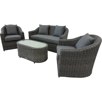 Zahradní sestava Zahradní nábytek na balkon - šedý - TIFFANY I