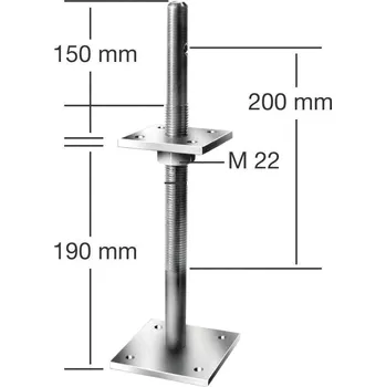 Tesařské kování TESAŘSKÉ KOVÁNÍ Botka podpěrná Výškově nastav.k zadlabání