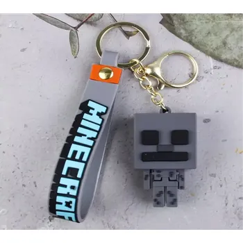 Přívěsek na klíče - MINECRAFT - ŠEDÝ (Značka: TAKARA TOMY)