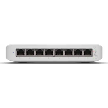 Switch UBNT UniFi Switch USW-Lite-8-PoE [8xGigabit, 4x PoE out 52W, 802.3at/af, 16Gbps]