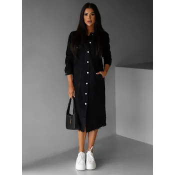 Dámské šaty Černé džínové šaty CAPRICE na knoflíky Velikost: XS/S