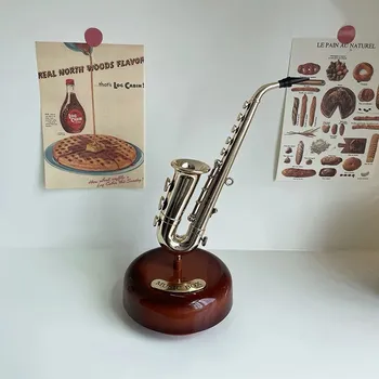 Hudební nástroj pro děti Retro gramofonová hudební skříňka mini | hudební dekorace, stolní ozdoba - Styl 5