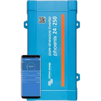 Měnič napětí Victron Energy 24V/230V 200W ph24/250 Měnič napětí SINUS Victron Energy Phoenix VE.Direct 250VA 24V