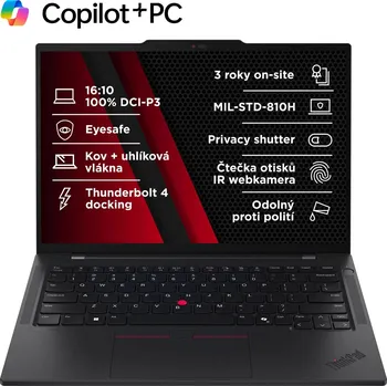 Notebook LENOVO NTB ThinkPad T14s Snapdragon G6 - Elite X1E-78-100,14" WUXGA,64GB,1TBSSD,IRcam,5G,W11P 21N1000UCK
