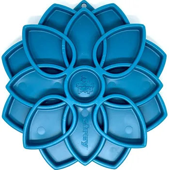 Hračka pro psa SodaPup Mandala, nylonová senzorická miska – modrá