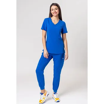 Dámský overall Lékařská dámská souprava Maevn Momentum (halena Asymetric, kalhoty jogger) královsky modrá