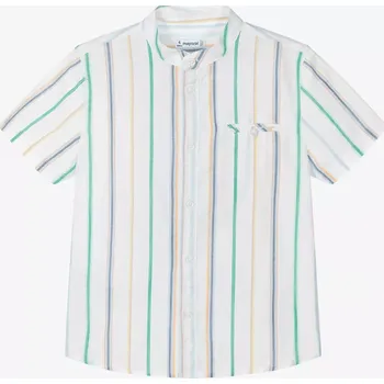 Chlapecká košile Chlapecká košile krátký rukáv bez límečku Mayoral 3115-93 velikost 116