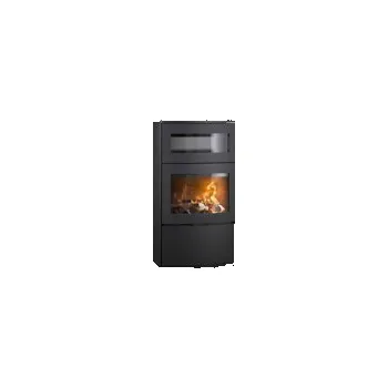Krbová kamna HETA Scan-line 1000B šedý lak a horní deska pískovec blackwood